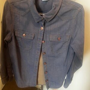 CAbi  Jean Shirt with Button Details